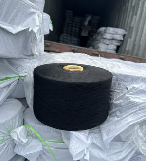 30% Полиэстер И 70% Хлопковая смесовая пряжа nm20 черная