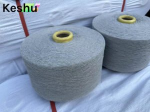 Необработанная пряжа NE4 для вязания крючком на конусах