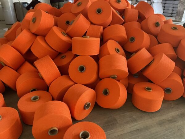 Эко-пряжа из переработанного хлопка NE12s для полотенец